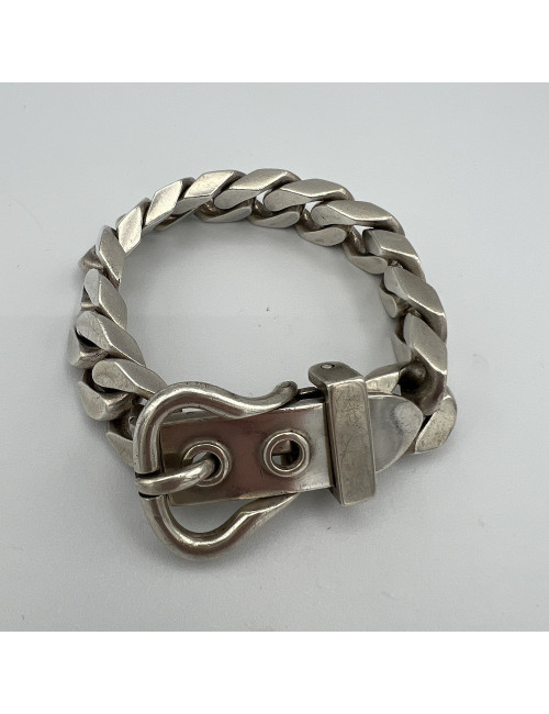 Bracelet gourmette HERMES argent 925