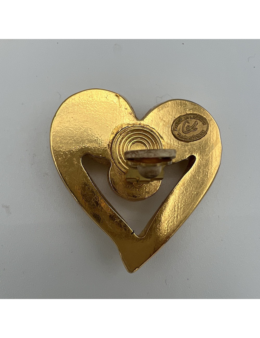 Clips gros coeur vintage LACROIX