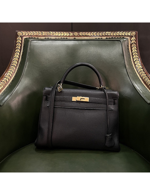 Kelly 32 HERMES noir