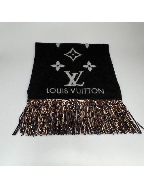 Echarpe LOUIS VUITTON franches soie