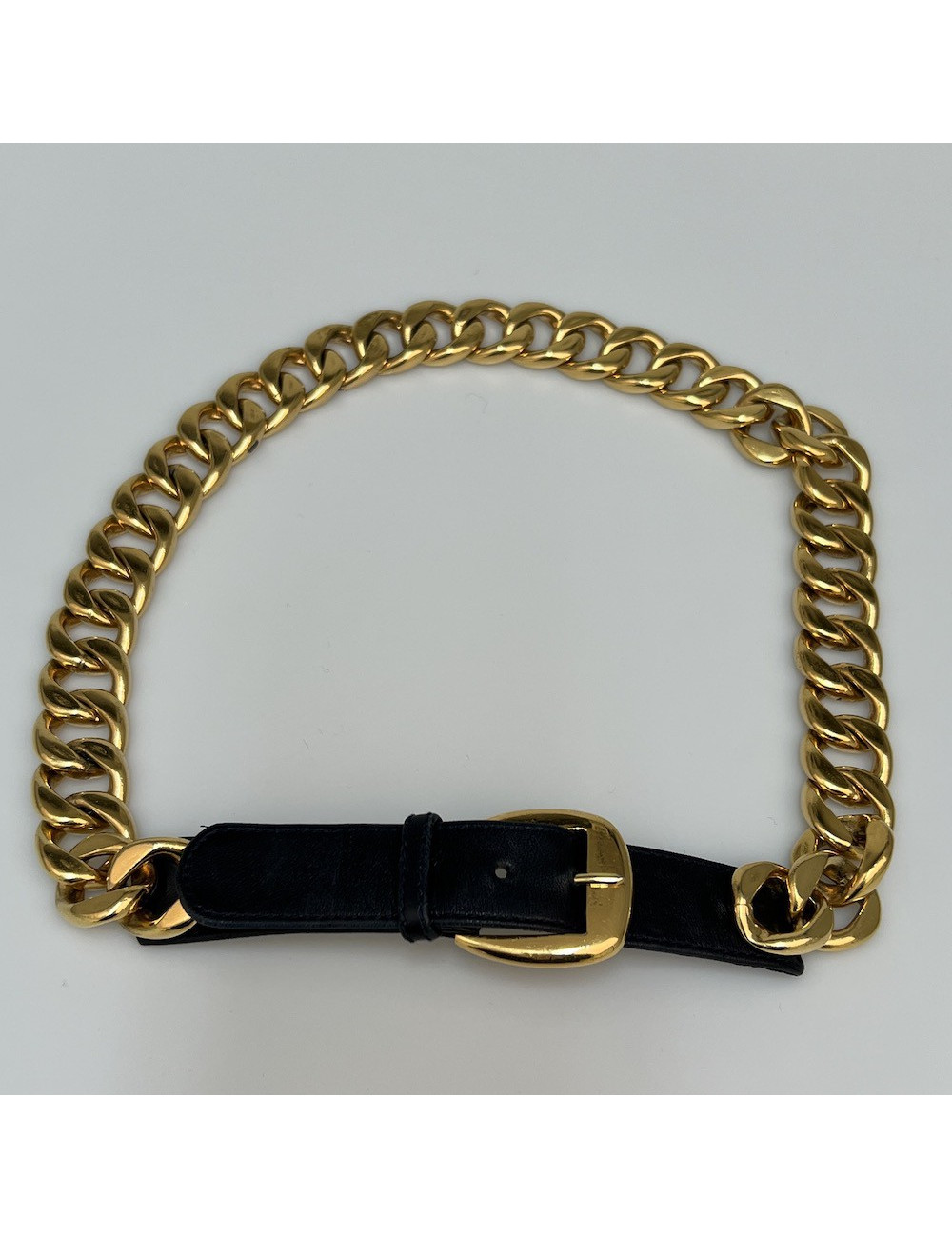 Ceinture CHANEL chaine et cuir