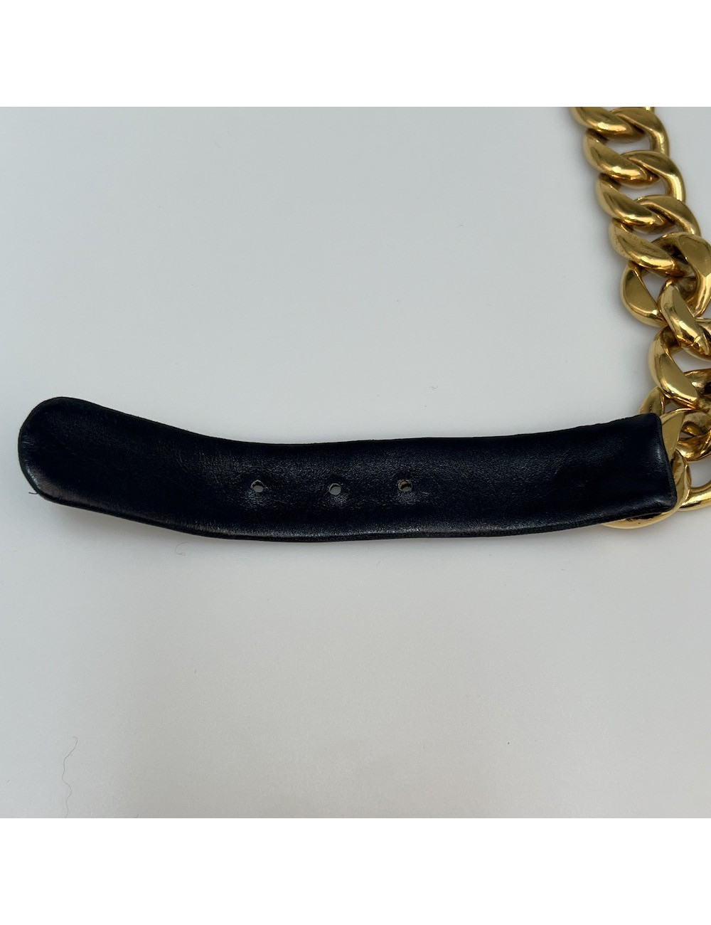 Ceinture CHANEL chaine et cuir