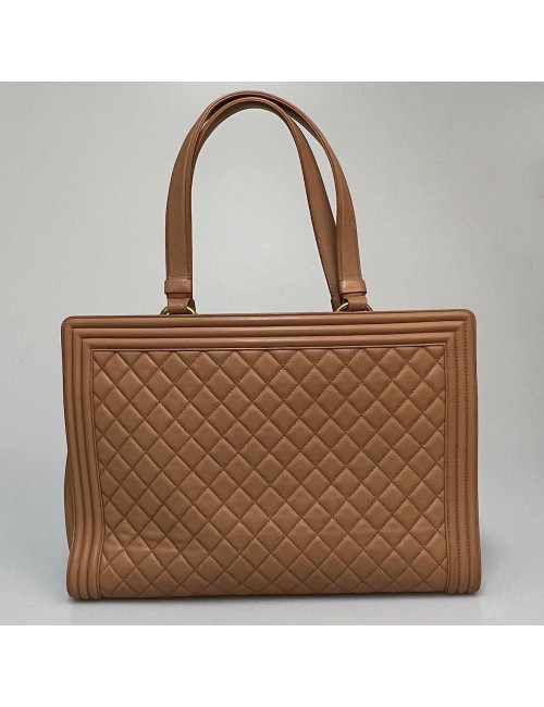 Cabas CHANEL cuir d'agneau beige