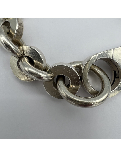 HERMES Voltige Silver 925 Chain Bracelet