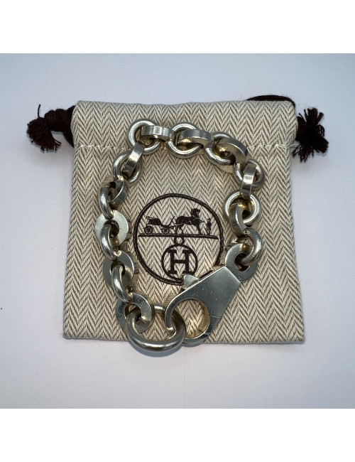 HERMES Voltige Silver 925 Chain Bracelet
