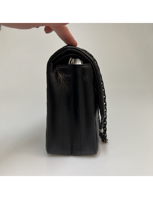 2.55 CHANEL chevrons all black