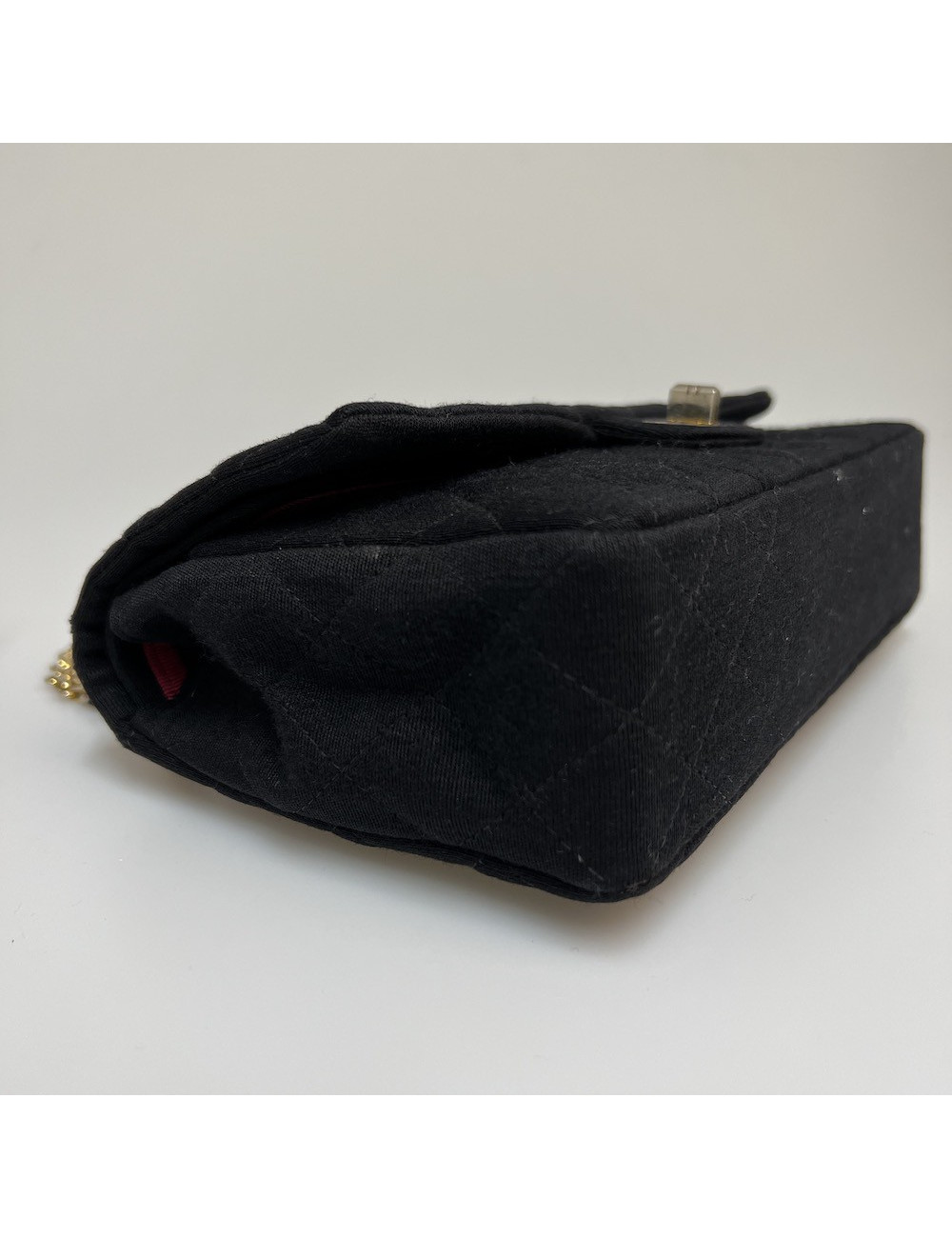 Sac CHANEL 2.55 jersey noir