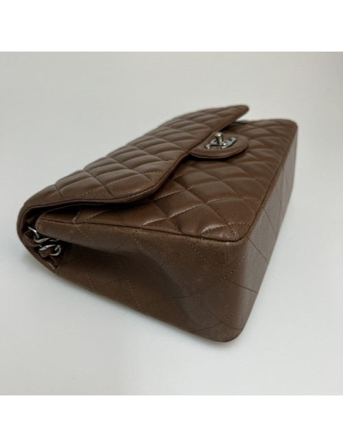 Jumbo CHANEL agneau marron