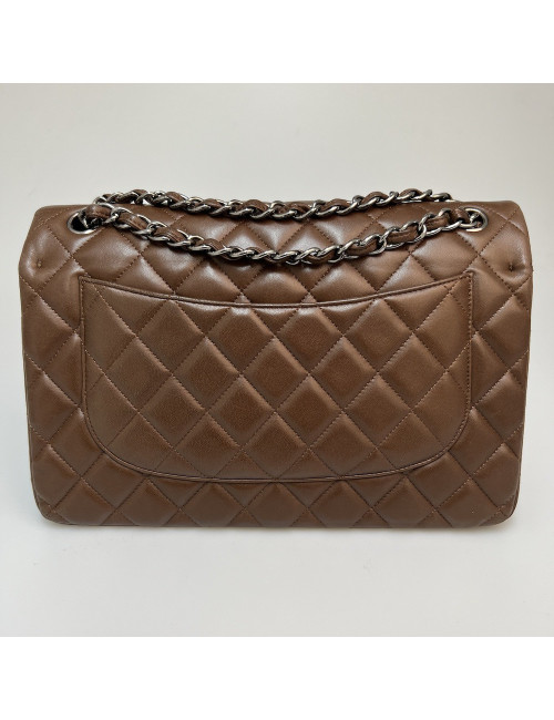 Jumbo CHANEL agneau marron