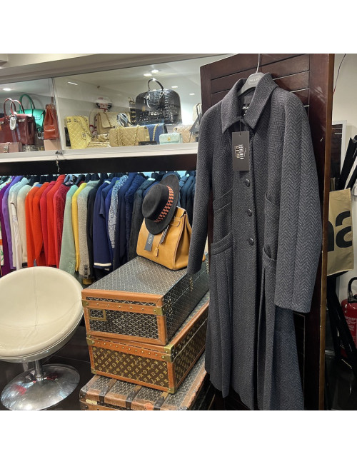 Manteau T 36 CHANEL gris