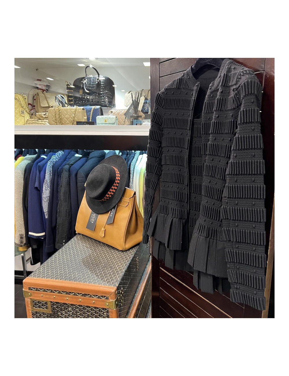 Ensemble ALAIA jupe et veste noir 