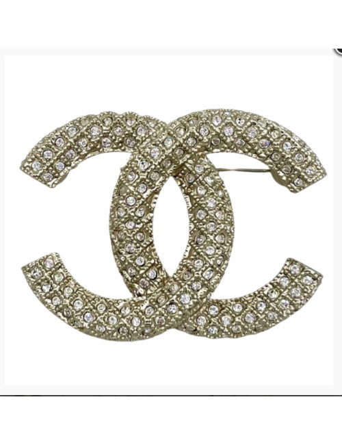 Broche CHANEL incrustation strass