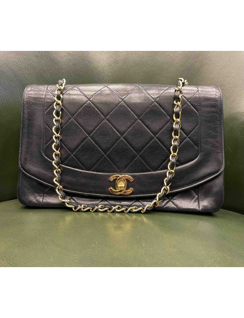 Sac Diana CHANEL vintage noir