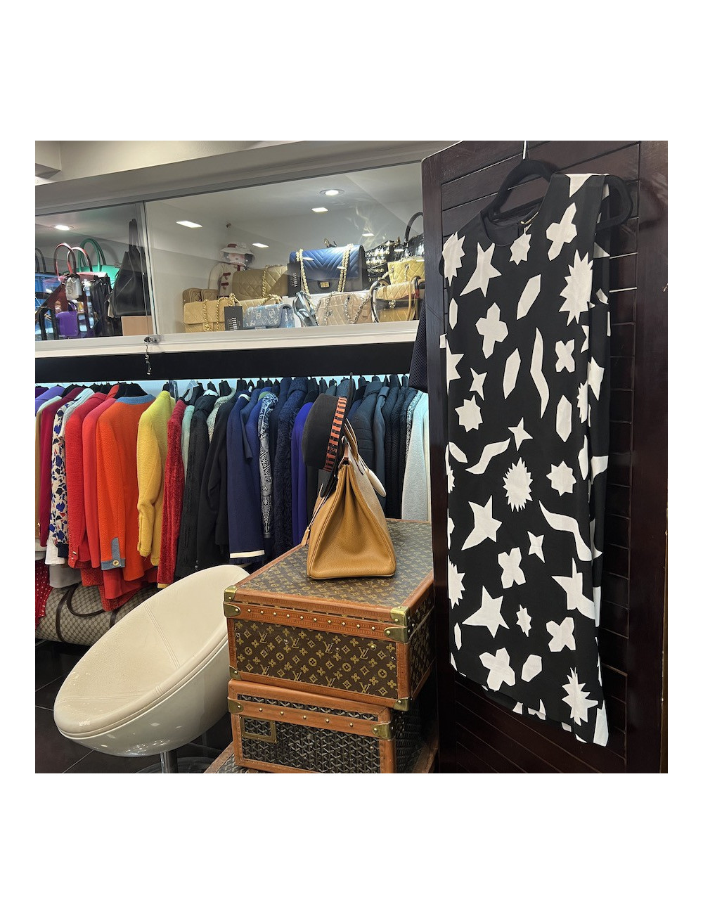 Robe SAINT LAURENT noir blanc 