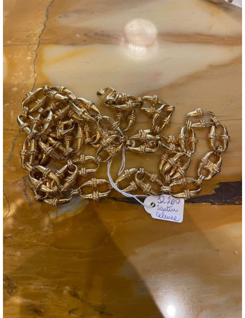 Sautoir CELINE doré Vintage