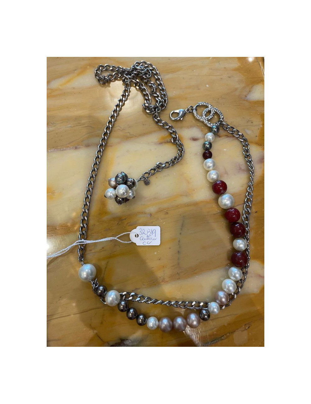 Ceinture CHANEL chaines perles