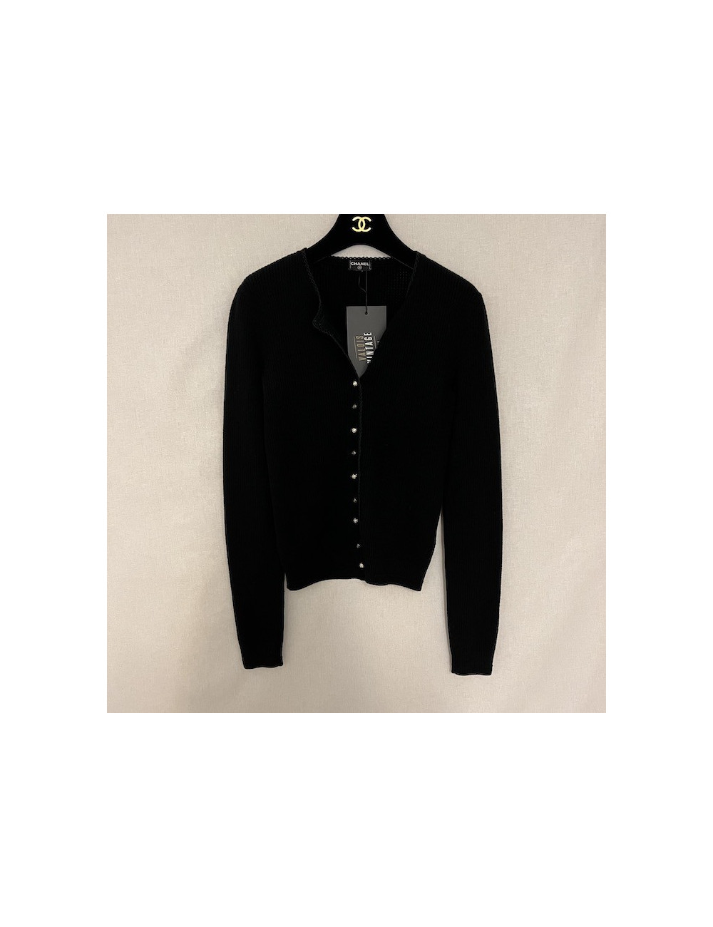 Gilet CHANEL T36 noir