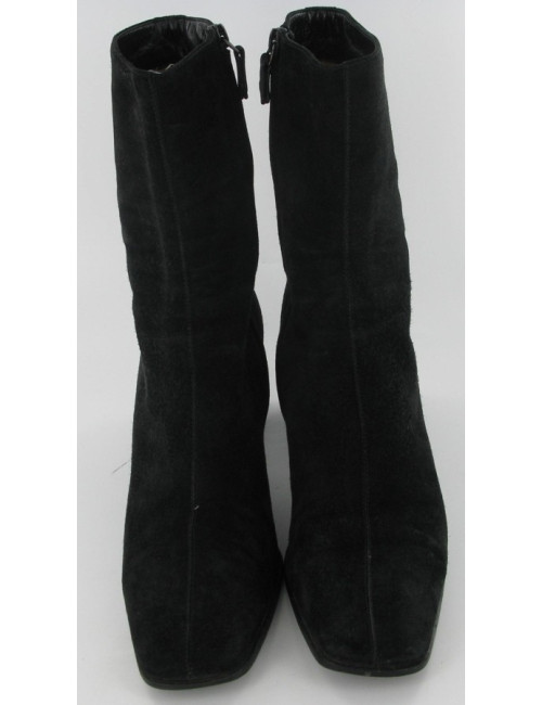 Boots daim noir HERMES