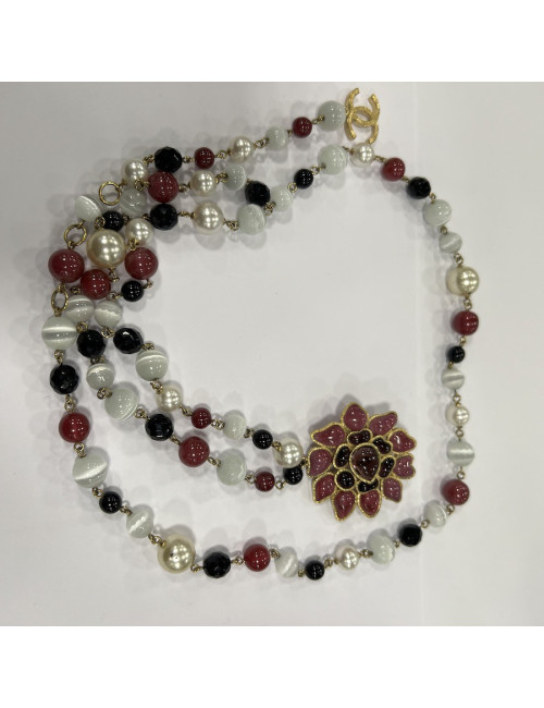 Ceinture sautoir CHANEL pâte de verre