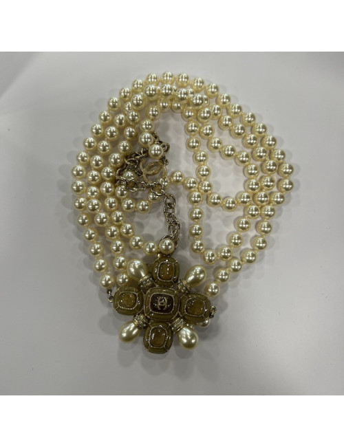 Sautoir CHANEL perles nacrées