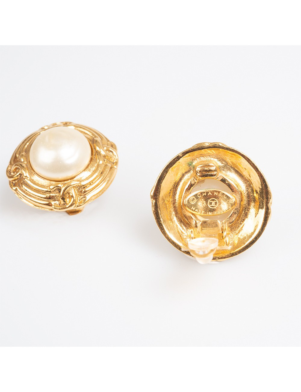 Clips CHANEL Vintage perle