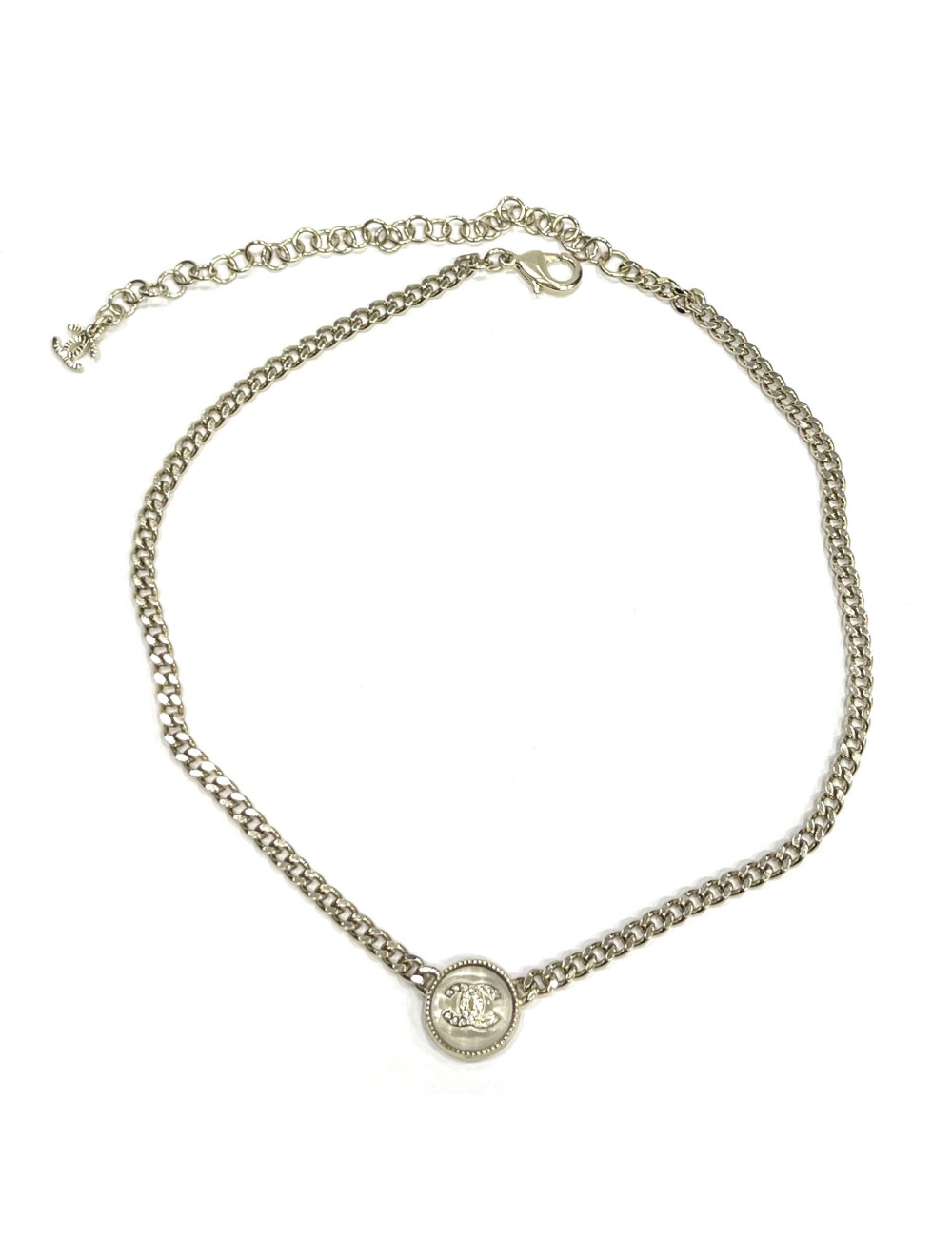 Collier CHANEL doré or pâle