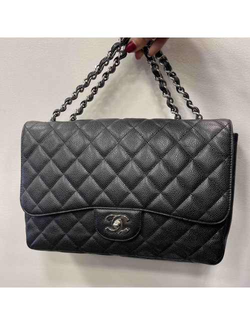 Sac jumbo CHANEL caviar noir