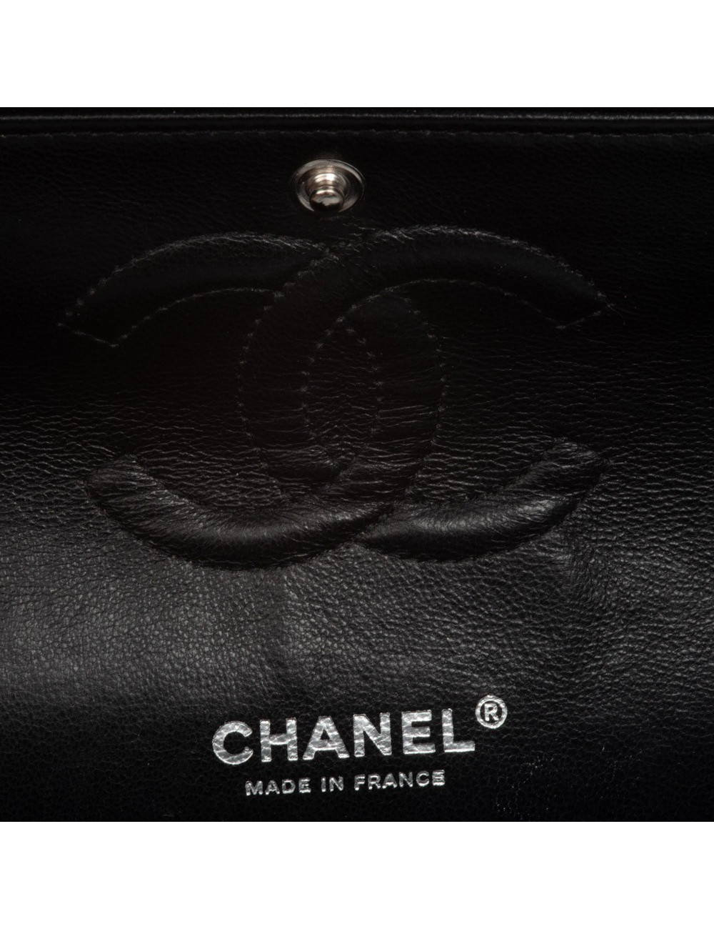 Timeless CHANEL cuir d'agneau all black