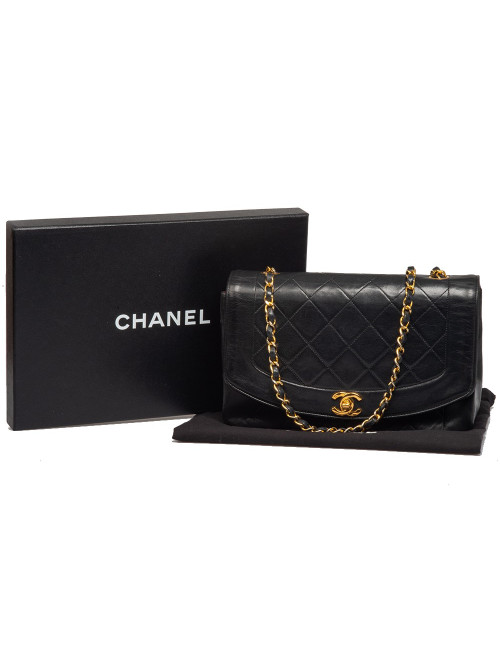 Sac Diana CHANEL vintage noir