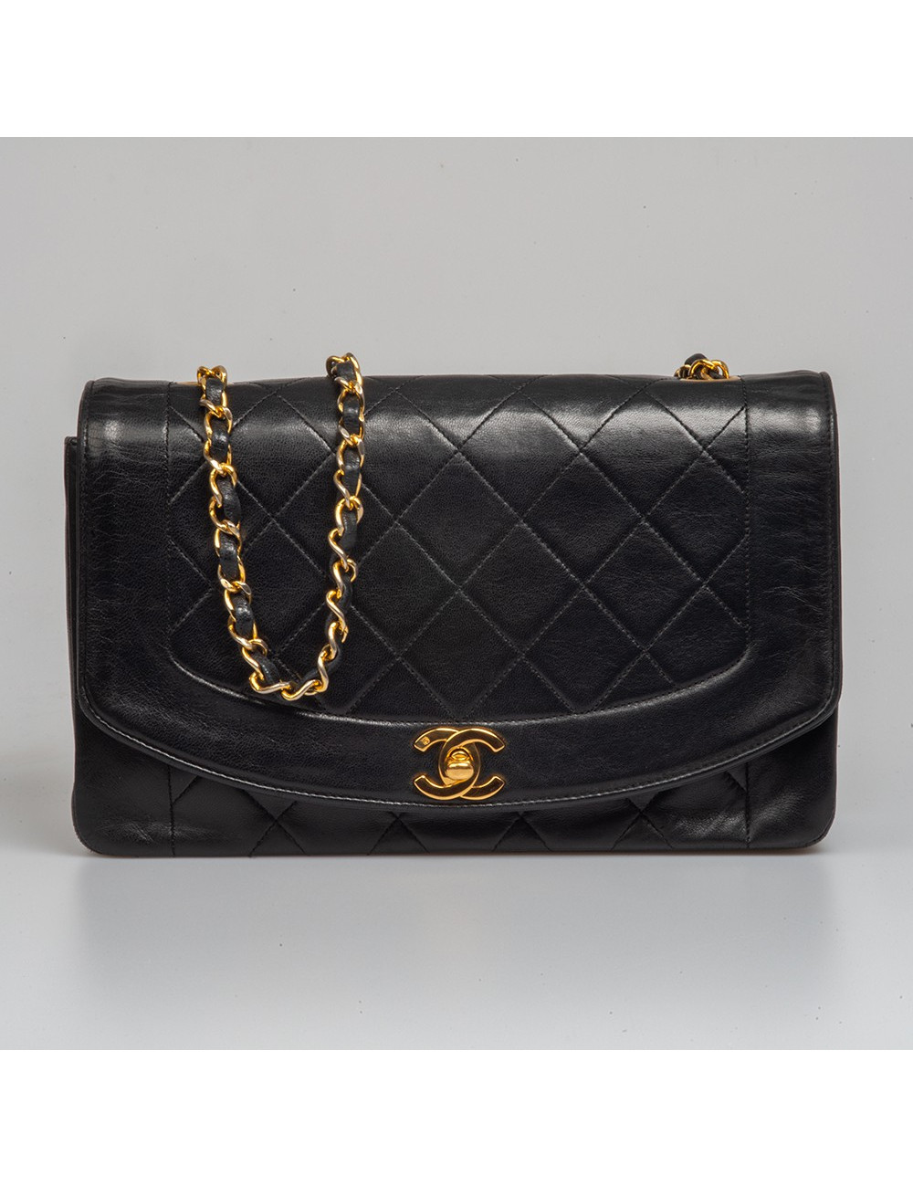 Sac Diana CHANEL vintage noir