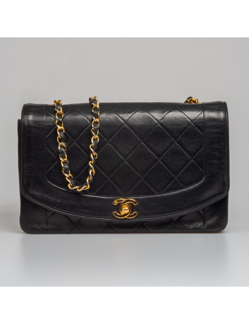 Sac Diana CHANEL vintage noir