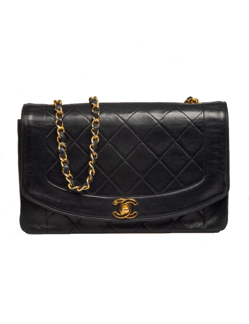 Sac Diana CHANEL vintage noir