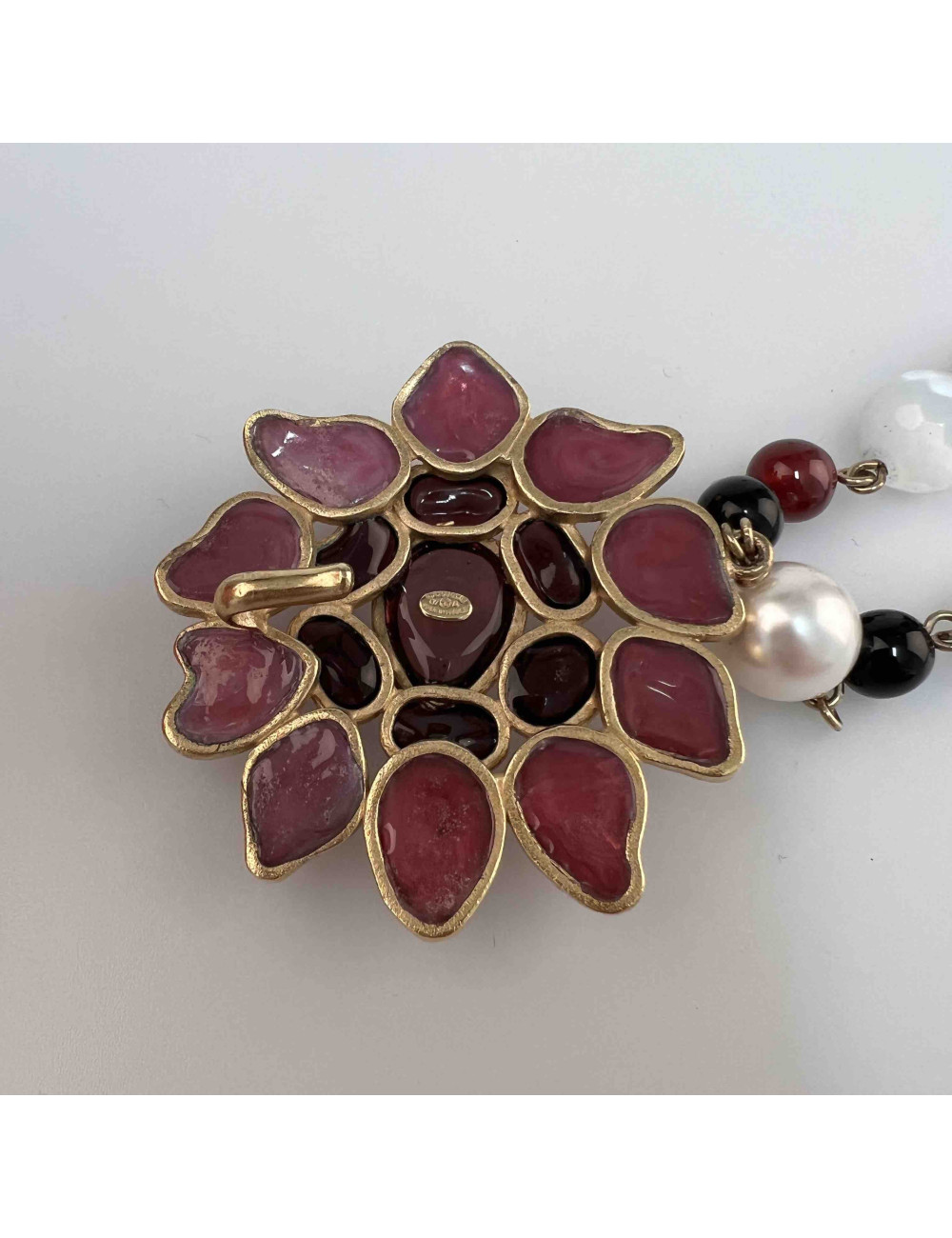 Ceinture sautoir CHANEL pâte de verre