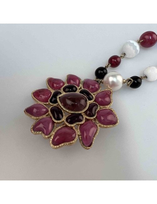 Ceinture sautoir CHANEL pâte de verre