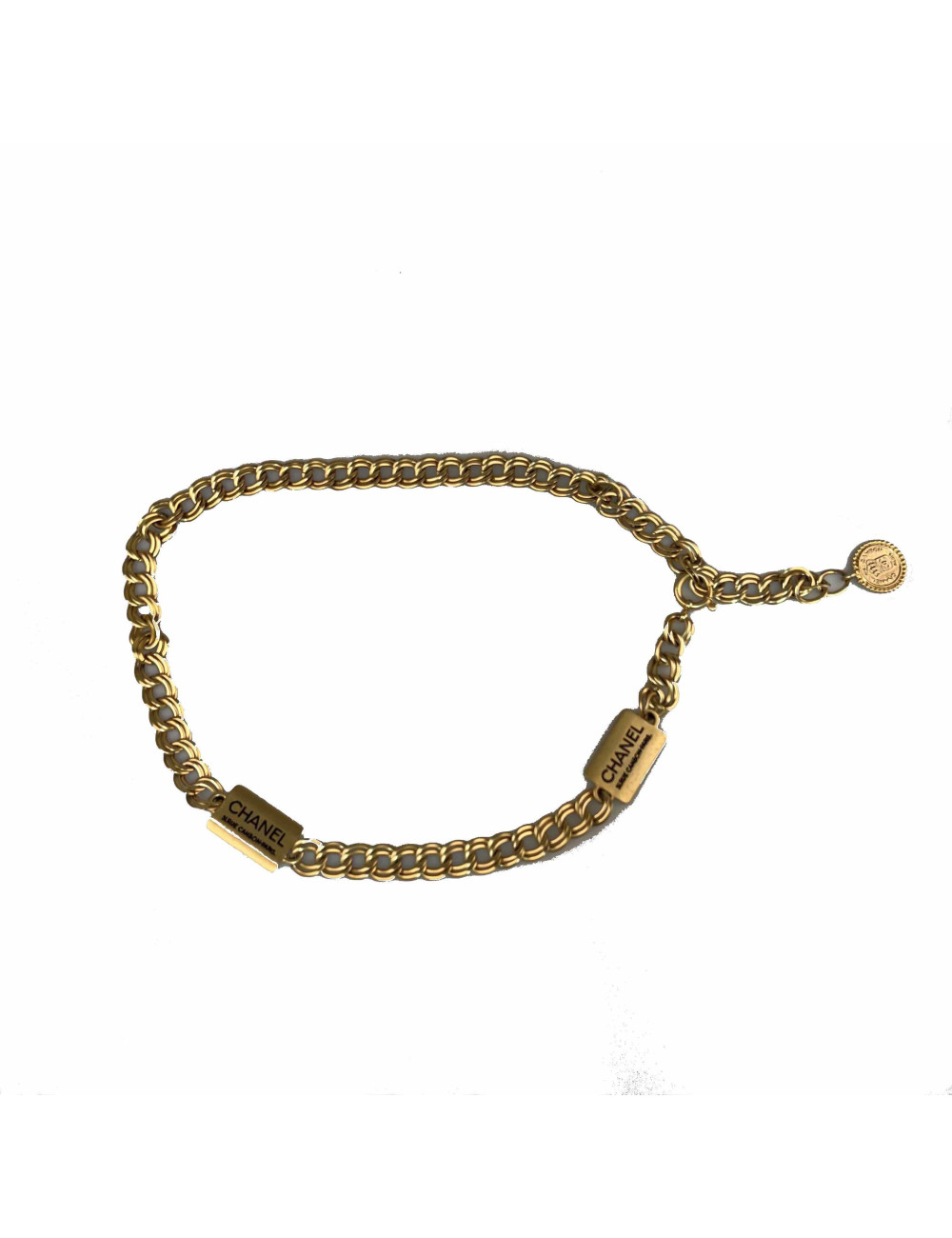 Ceinture CHANEL plaques CHANEL dorée