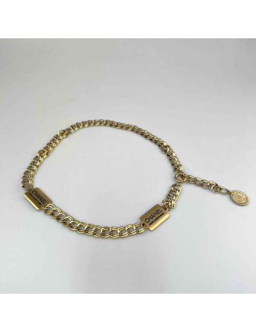 Ceinture CHANEL plaques CHANEL dorée