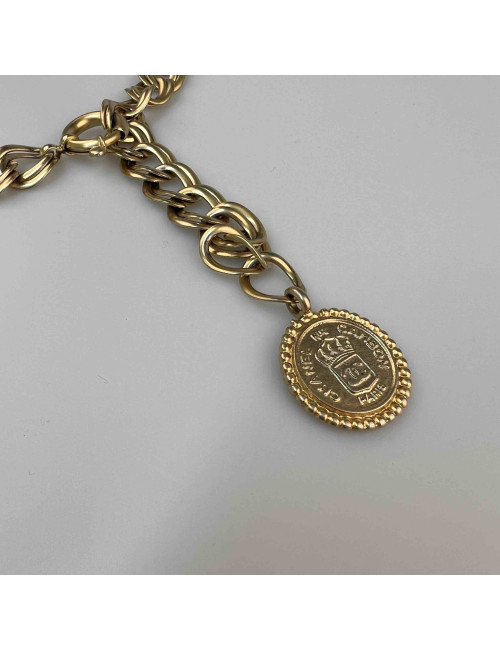 Ceinture CHANEL plaques CHANEL dorée