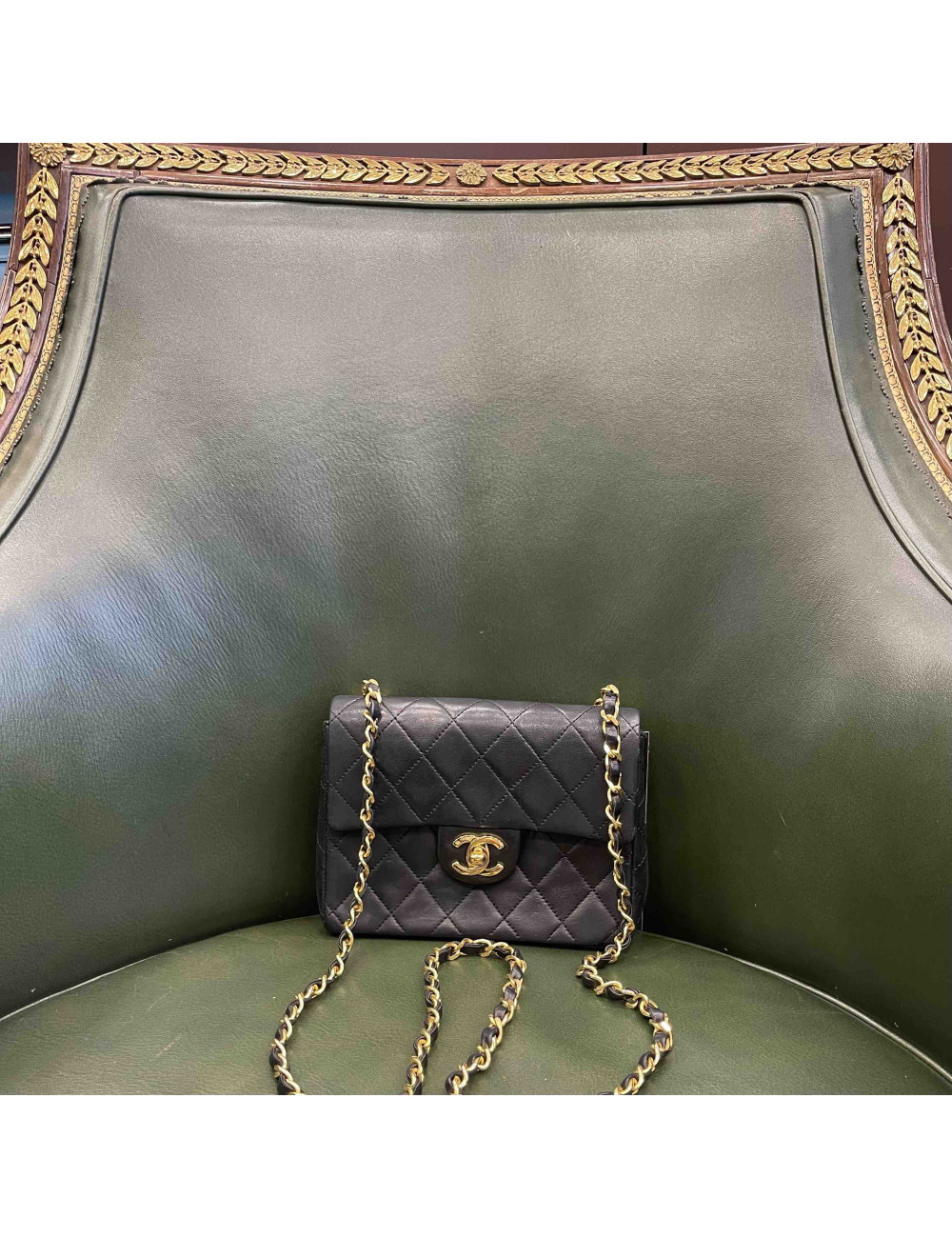 Mini sac CHANEL classique vintage noir