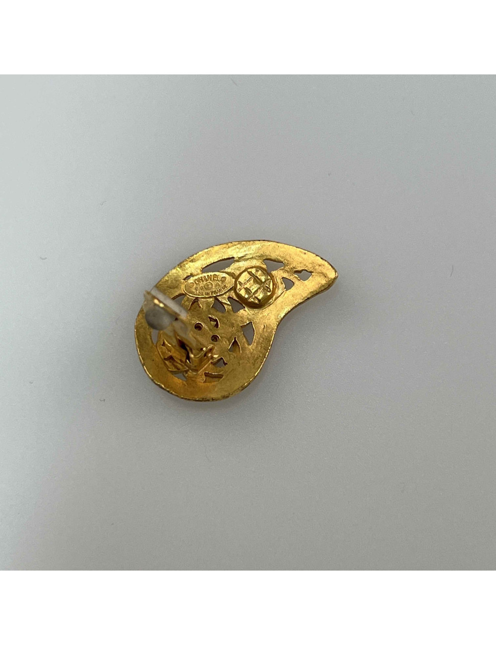 Clips CHANEL vintage dorés