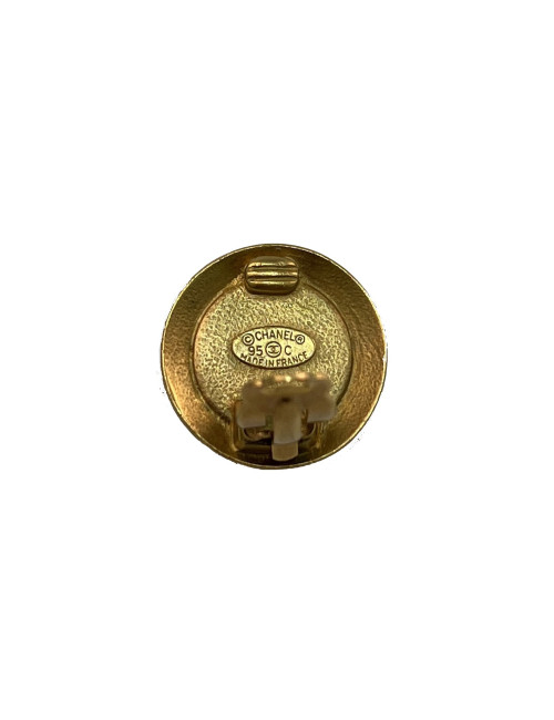 Clips CHANEL dorés et noir vintage