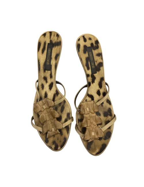 sandales ROBERTO CAVALI croco t38