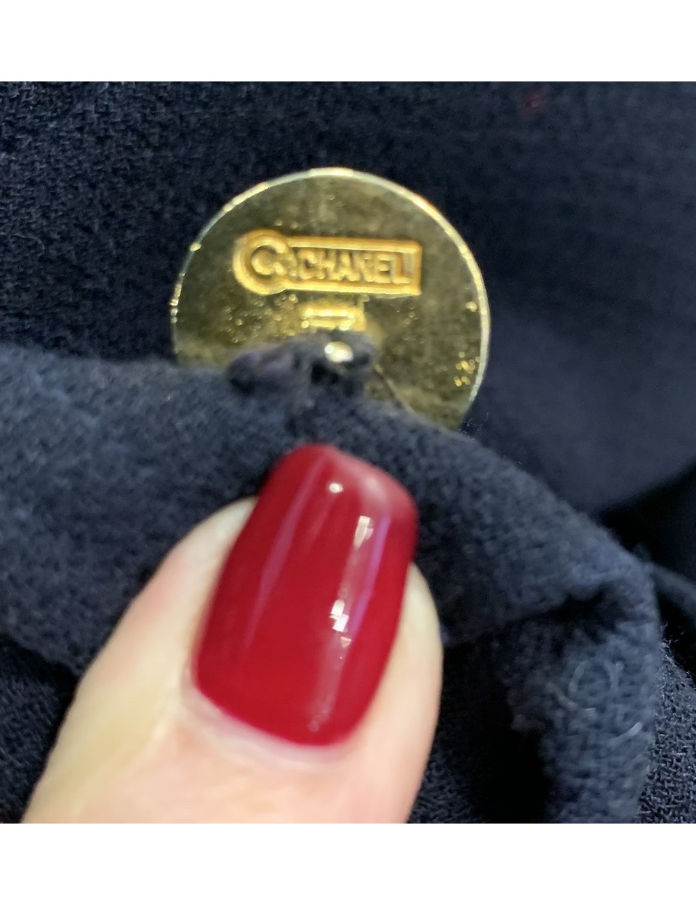 Veste CHANEL bleue Vintage