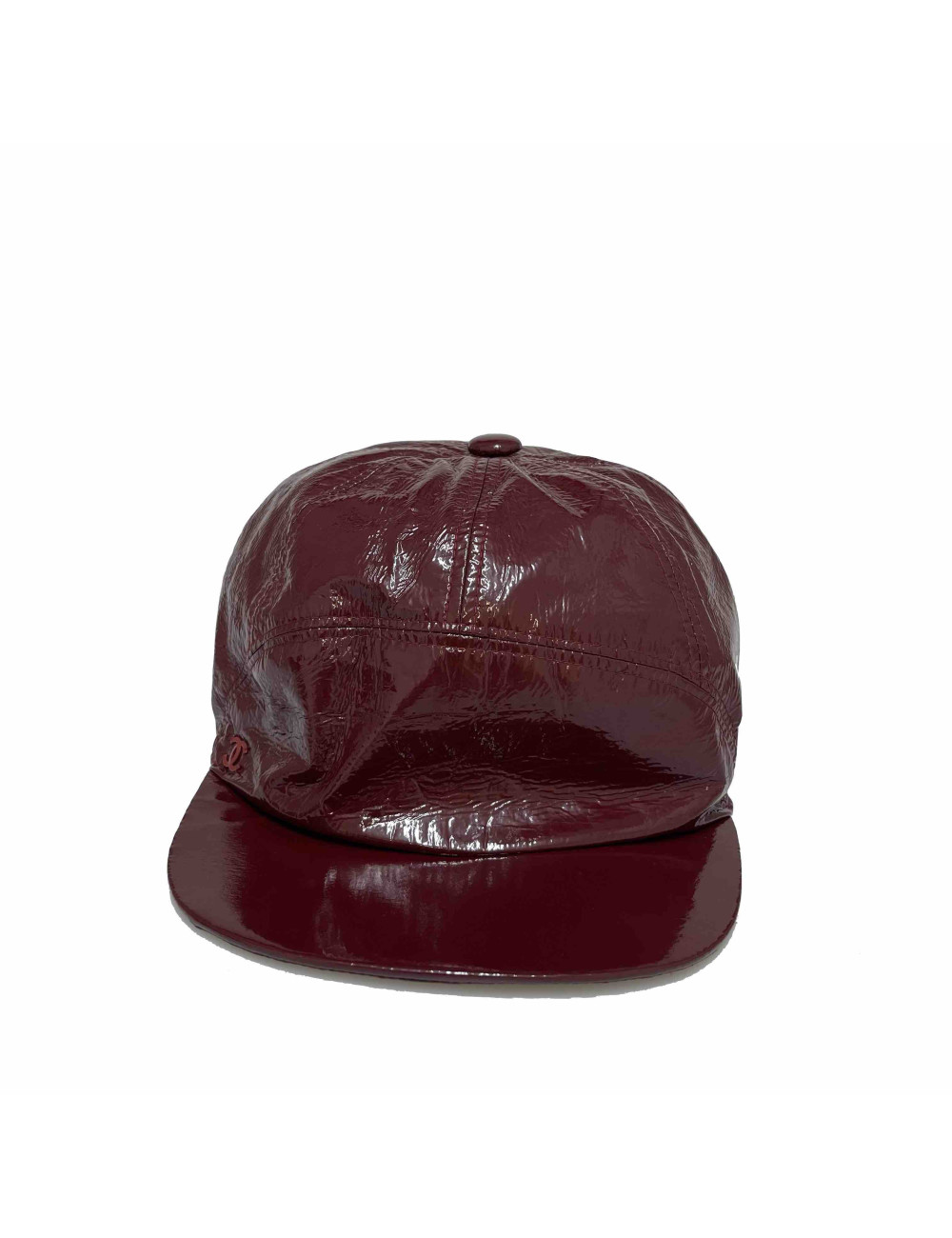 Casquette CHANEL T M verni  bordeaux