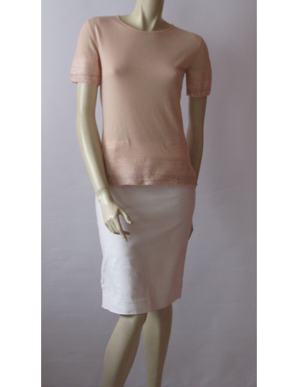 pull CHANEL cachemire rose T 38