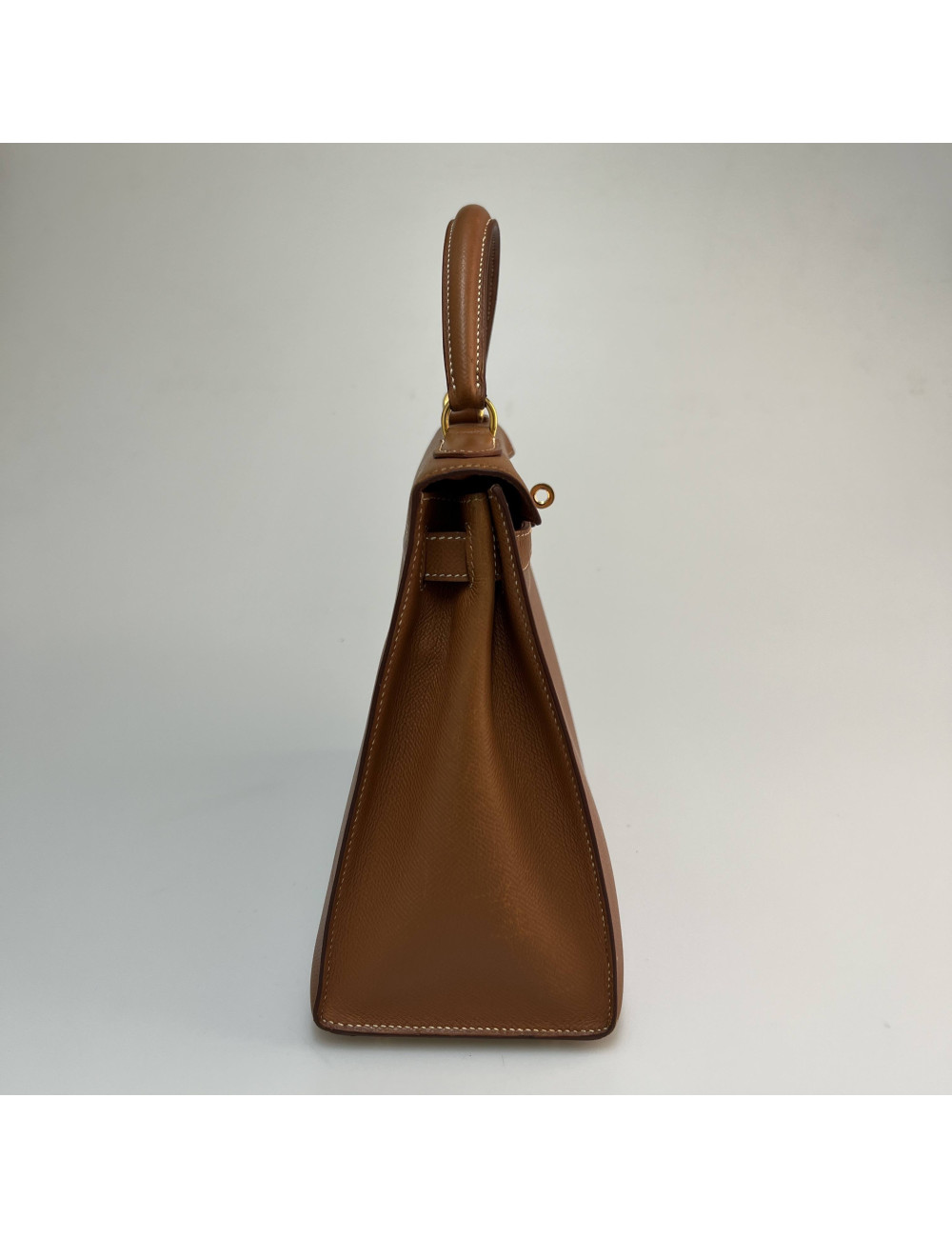 Kelly 28 HERMES in Gold Epsom Leather - Superb Occasion Certified