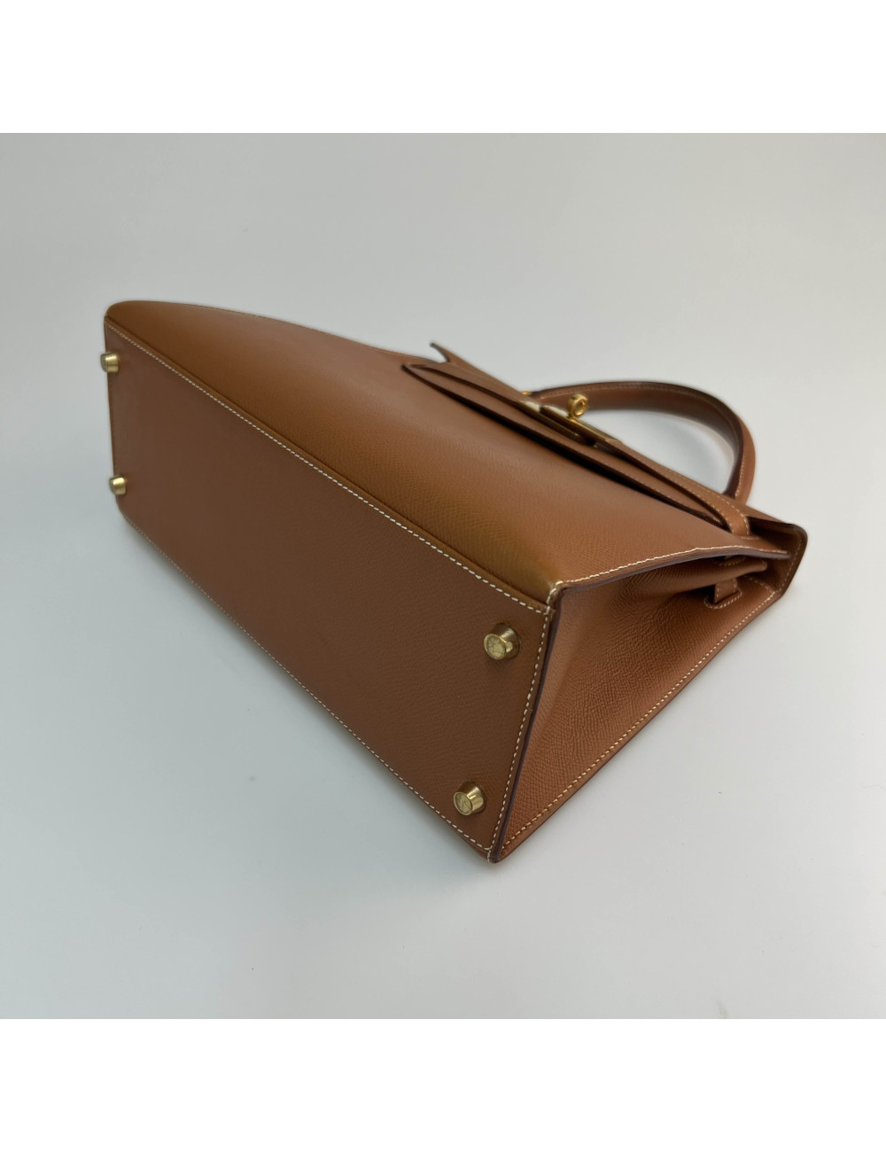 Kelly 28 HERMES in Gold Epsom Leather - Superb Occasion Certified