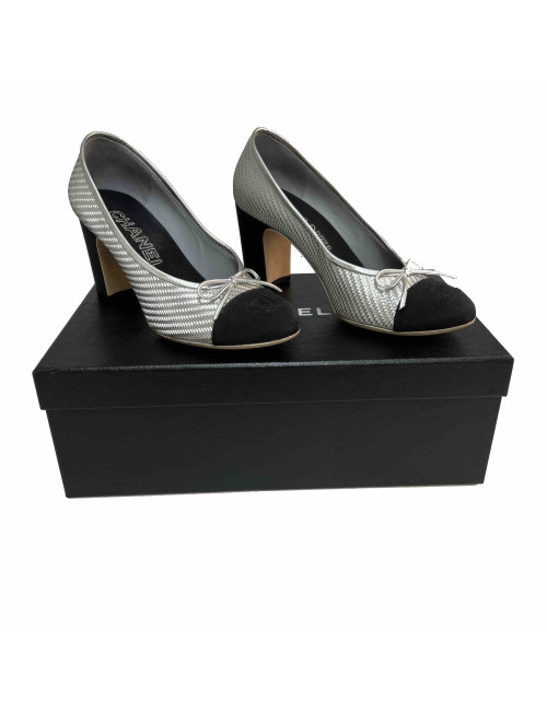 Escarpins CHANEL T 37 argent