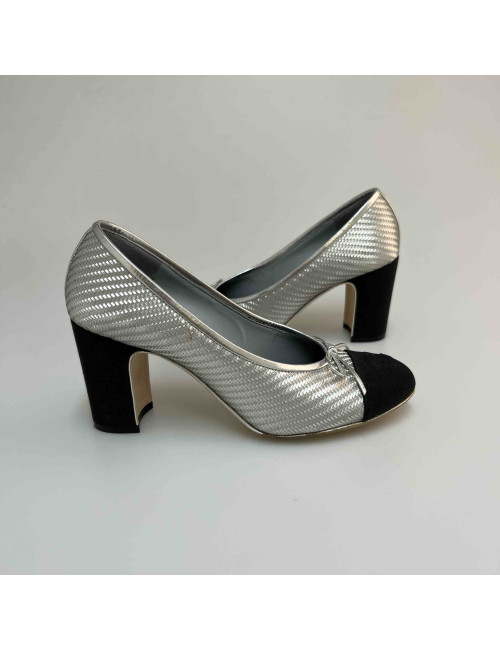 Escarpins CHANEL T 37 argent