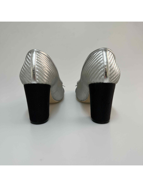 Escarpins CHANEL T 37 argent