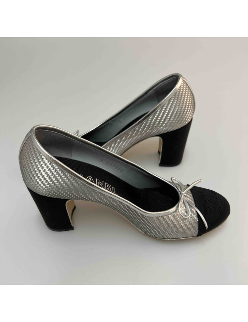 Escarpins CHANEL T 37 argent